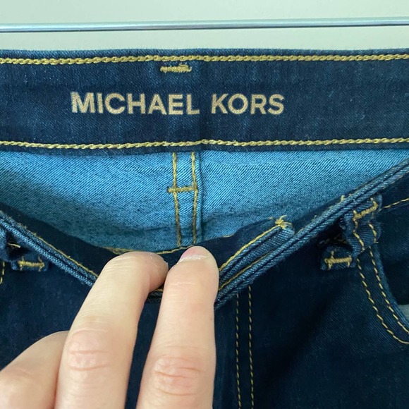 Michael Kors Izzy Cropped Skinny Jeans Denim Size 8 - Picture 2 of 5